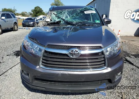 2014 Toyota Highlander Limited from USA, damaged, VIN 5TDDKRFHXES015316